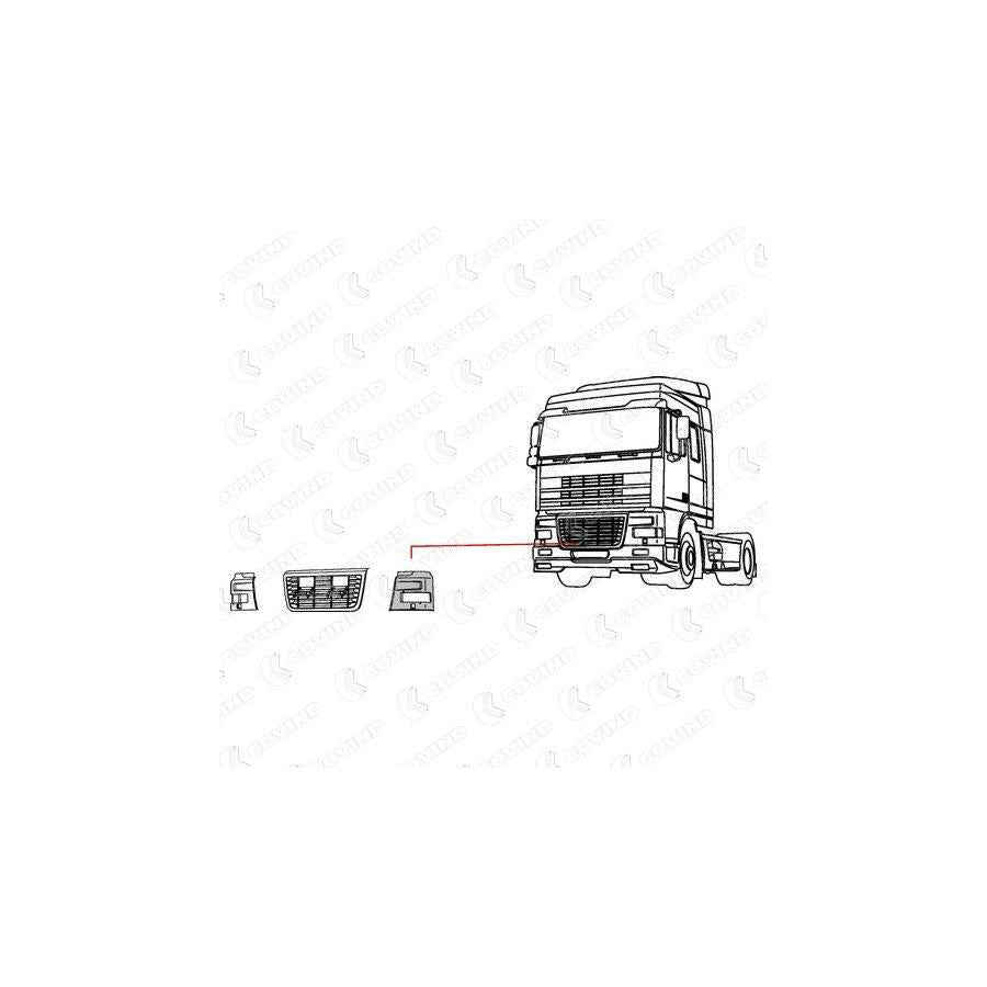 Covind Xf0/ 95 Housing, Headlight
