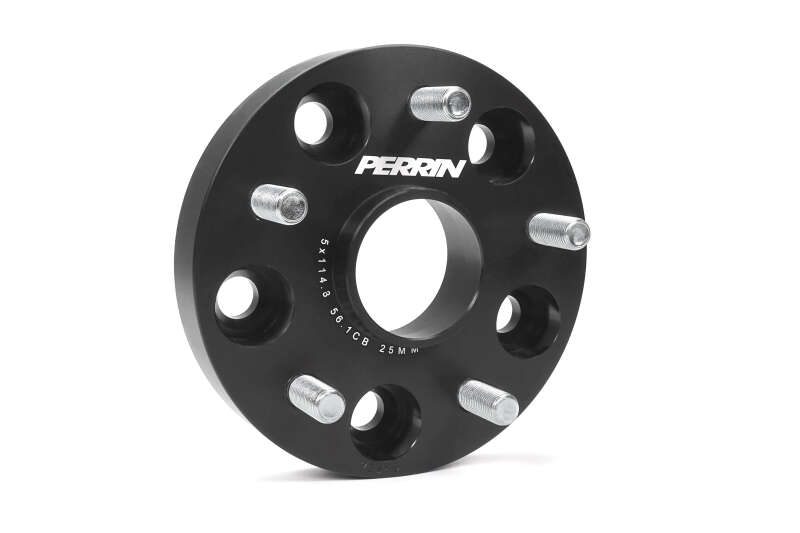 Perrin Performance PERRIN Subaru 25mm Wheel Spacers 5x114.3 BP w/56mm Hub - Black