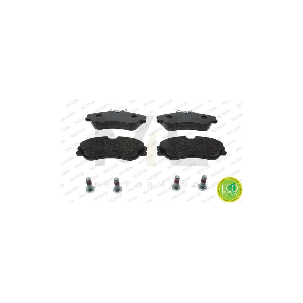 Ferodo Premier Eco Friction FDB1477 Brake Pad Set Not Prepared for Wear Indicator, With Brake Caliper Screws, With Accessories