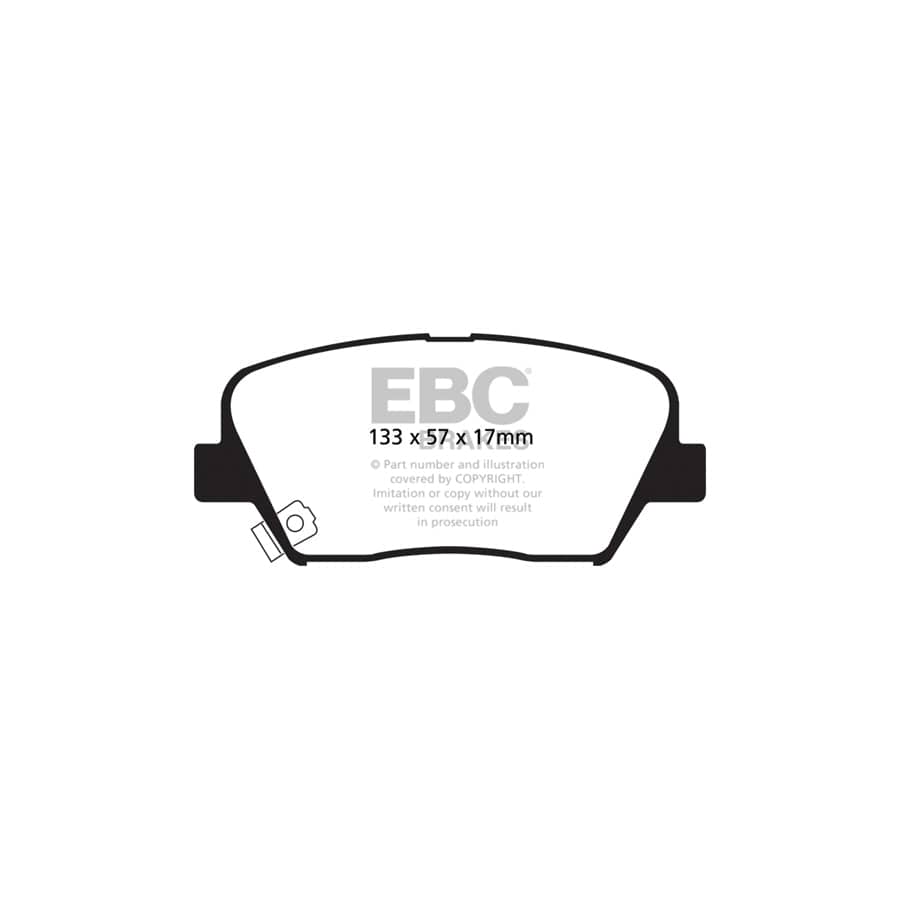 EBC PDKF1003 Kia Carens Ultimax Front Brake Pad & Plain Disc Kit 2 | ML Performance UK Car Parts