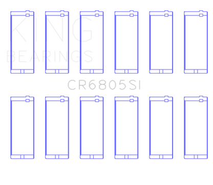 King Engine Bearings Jeep 232ci 3.8L / Jeep 258ci 4.2L Connecting Rod Bearing Set