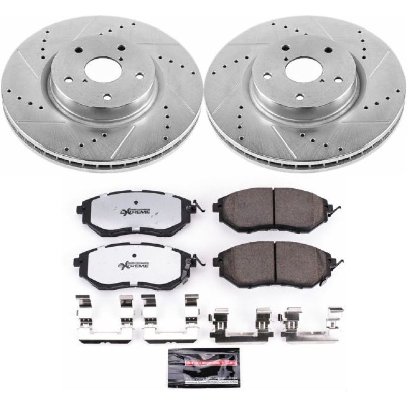 PowerStop Power Stop 06-07 Subaru B9 Tribeca Front Z26 Street Warrior Brake Kit