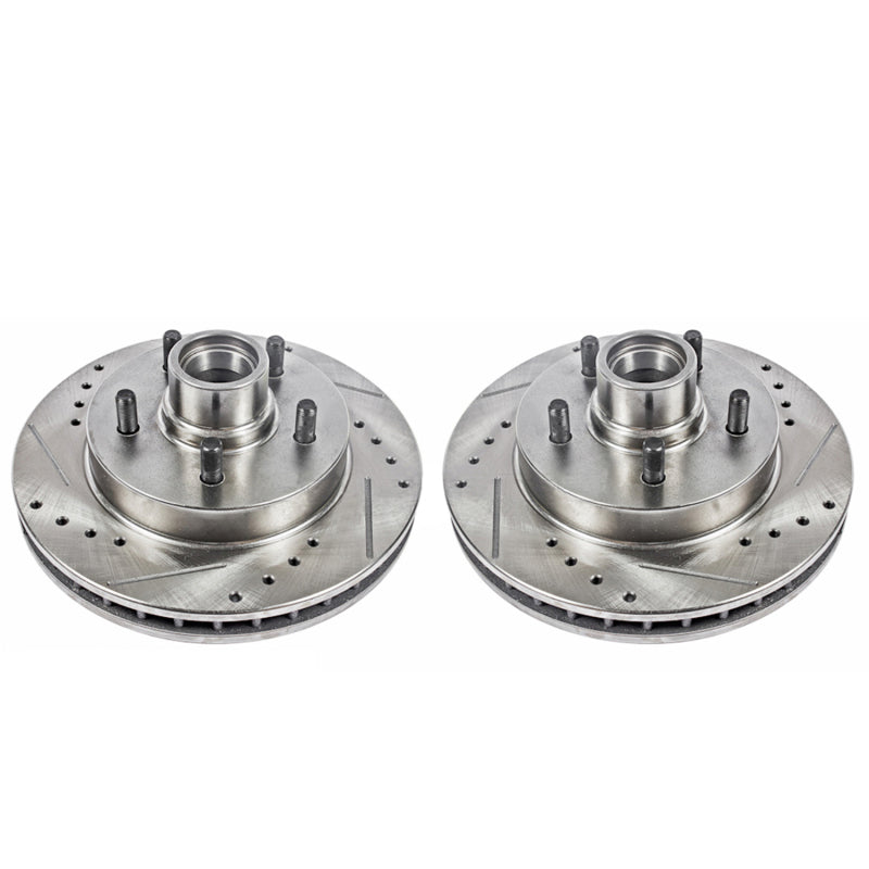 PowerStop Power Stop 95-99 Chevrolet C1500 Front Evolution Drilled & Slotted Rotors - Pair