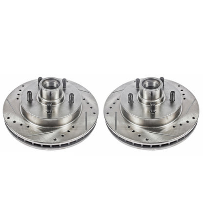 PowerStop Power Stop 95-99 Chevrolet C1500 Front Evolution Drilled & Slotted Rotors - Pair