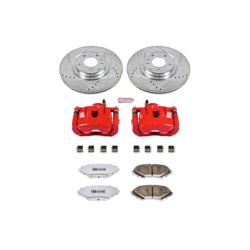 PowerStop Power Stop 04-11 Mazda RX-8 Front Z26 Street Warrior Brake Kit w/Calipers