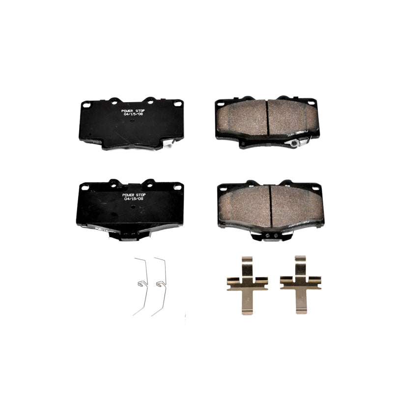 PowerStop Power Stop 91-95 Toyota 4Runner Front Z17 Evolution Ceramic Brake Pads w/Hardware