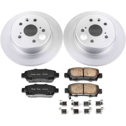 PowerStop Power Stop 95-99 Toyota Avalon Rear Z17 Evolution Geomet Coated Brake Kit