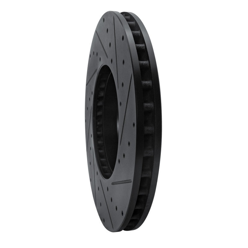 R1 Concepts R1 15-23 Mercedes-Benz E300 Front Left Drilled & Slotted Black Brake Rotor