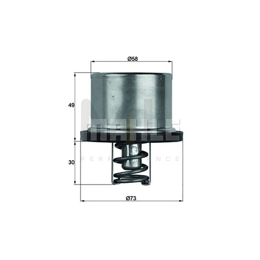 MAHLE ORIGINAL TI 134 88 Engine thermostat Opening Temperature: 88,0��C, without gasket / seal | ML Performance Car Parts