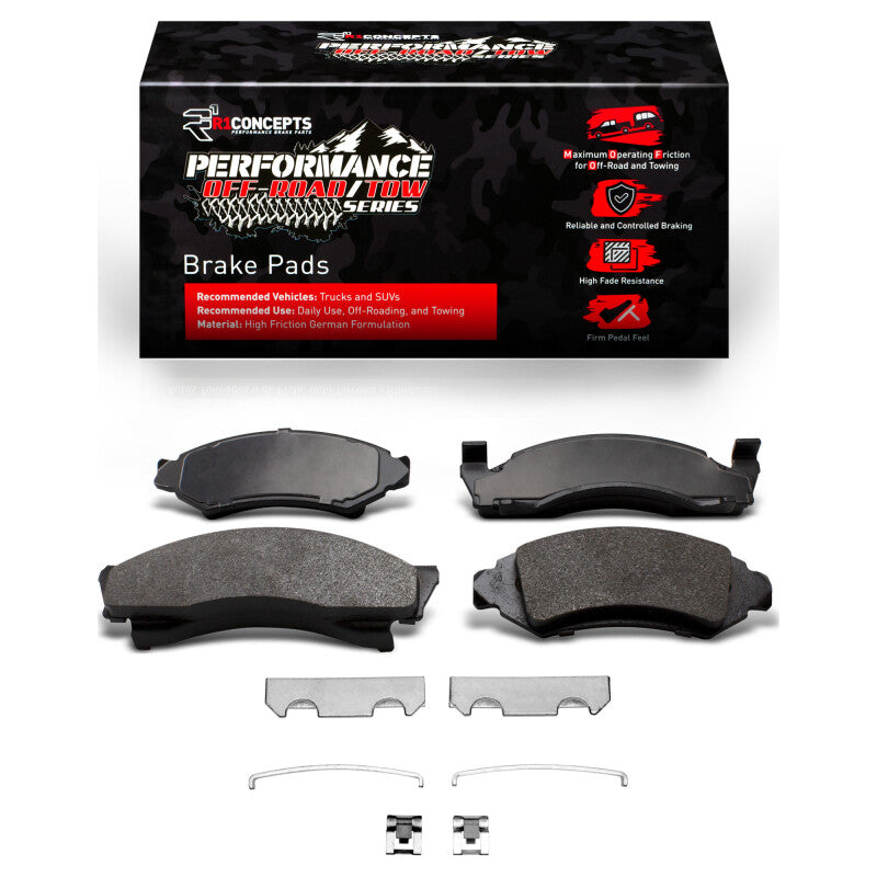 R1 Concepts R1 72-80 American Motors PaceR Front Performance Off-Road/Tow Brake Pads & Hardware Kit