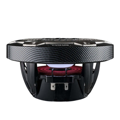 DS18 NXL-M Series Spkr w/ RGB LED Lights 6.5in 2-Way 125 Watts RMS 4 ohm Black Crbn Fiber w/ Cover