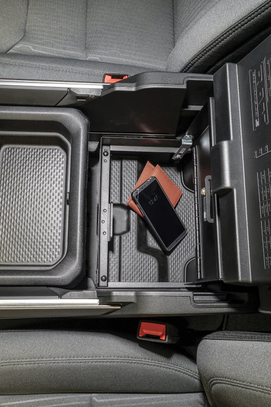 Tuffy Products Tuffy Console Safe W/ Keyed Lock For Ram Trucks W/ Sliding Tray Console