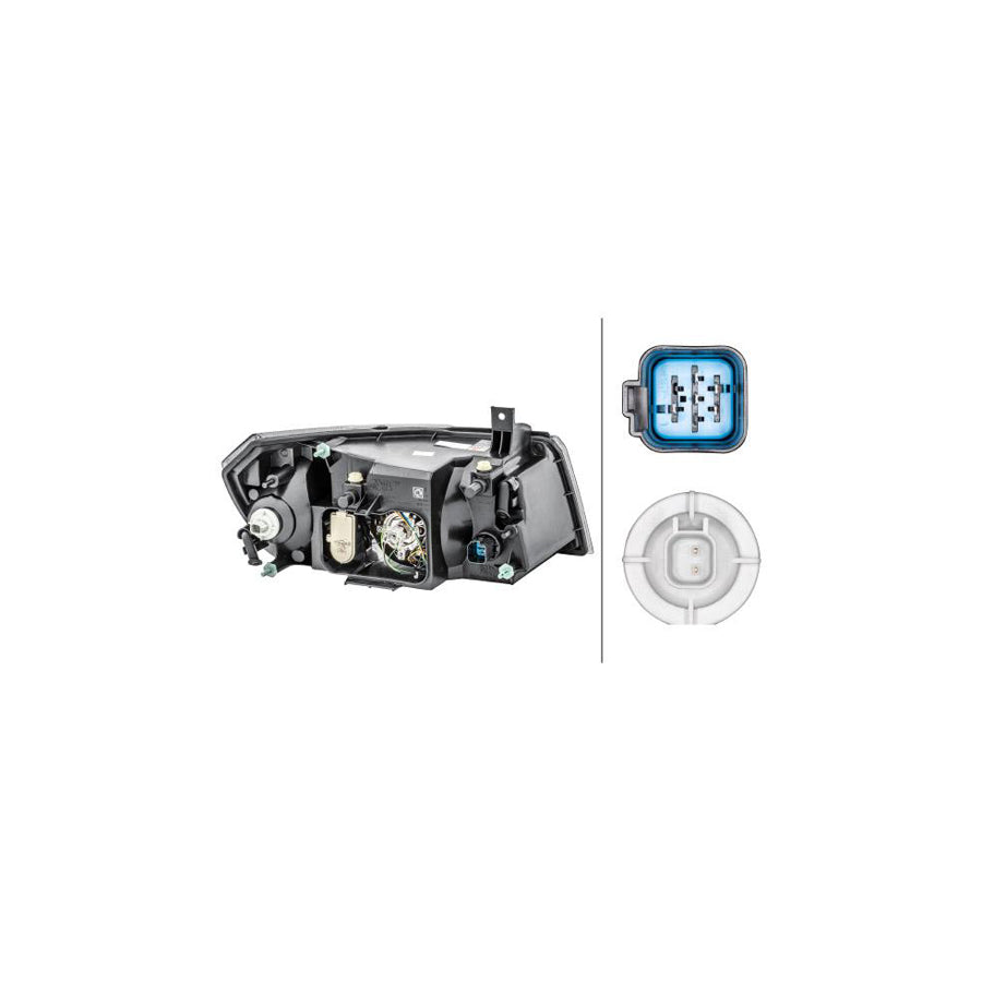 Hella 1LG 354 024-051 Headlight For Ford Transit