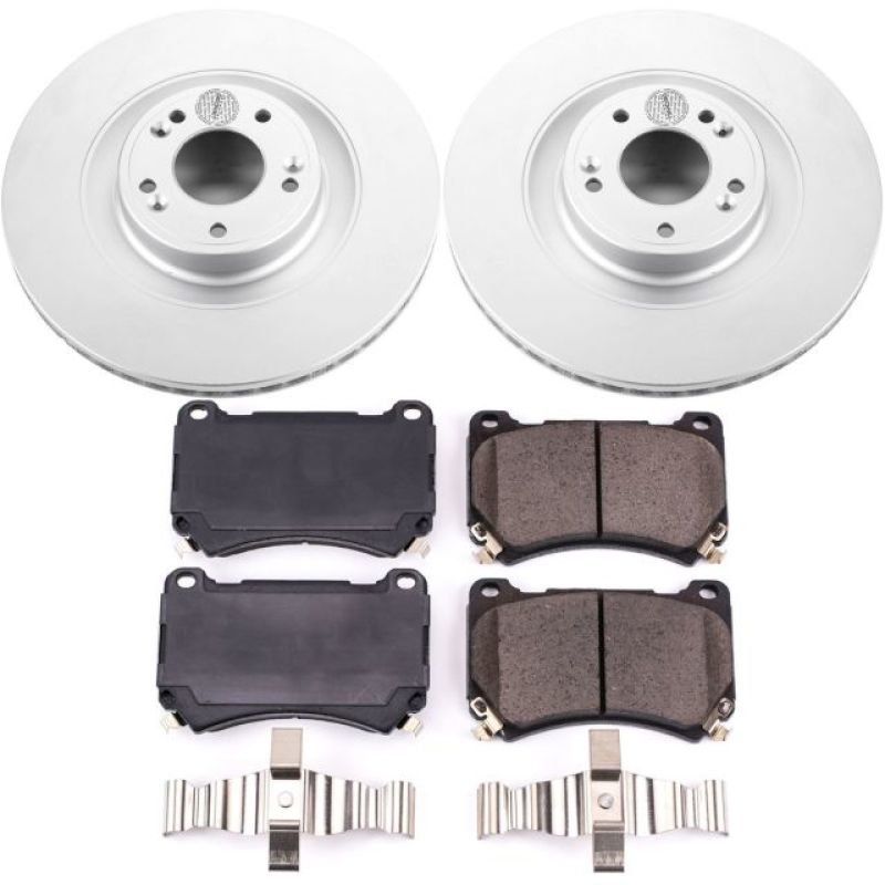 PowerStop Power Stop 2011 Hyundai Equus Front Z17 Evolution Geomet Coated Brake Kit