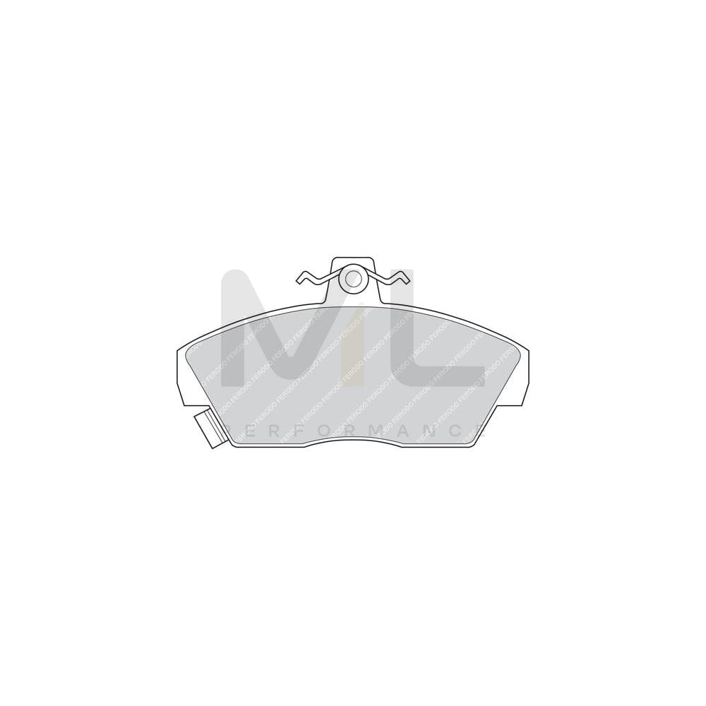Ferodo Premier FDB608 Brake Pad Set With Acoustic Wear Warning, With Brake Caliper Screws