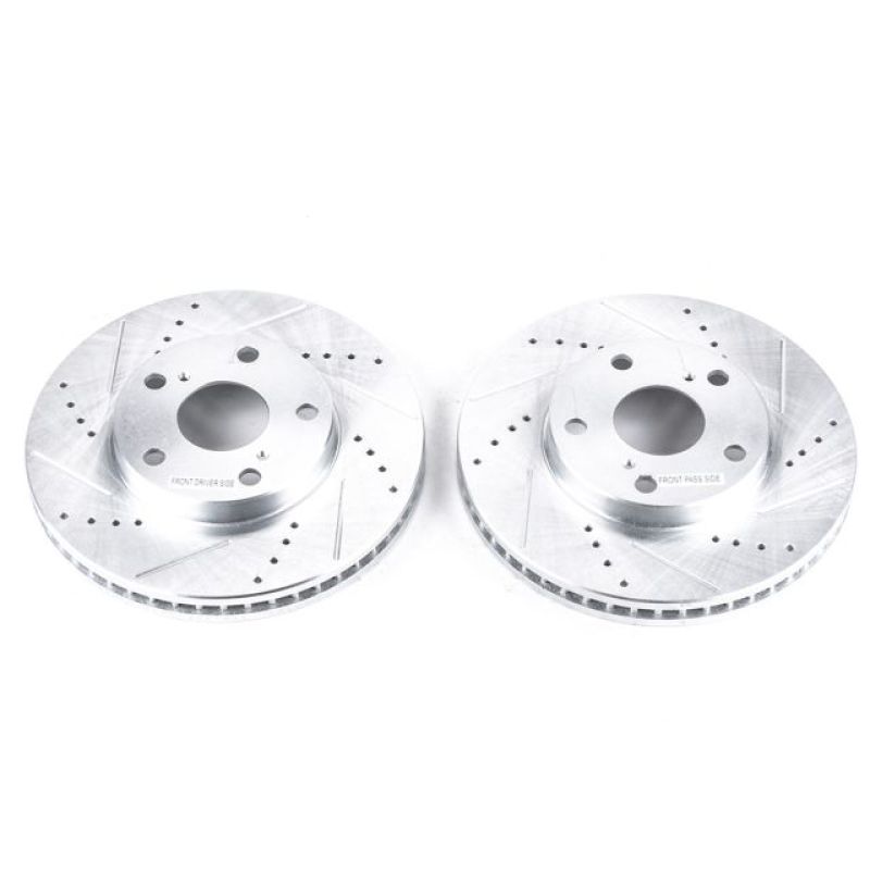 PowerStop Power Stop 92-01 Lexus ES300 Front Evolution Drilled & Slotted Rotors - Pair