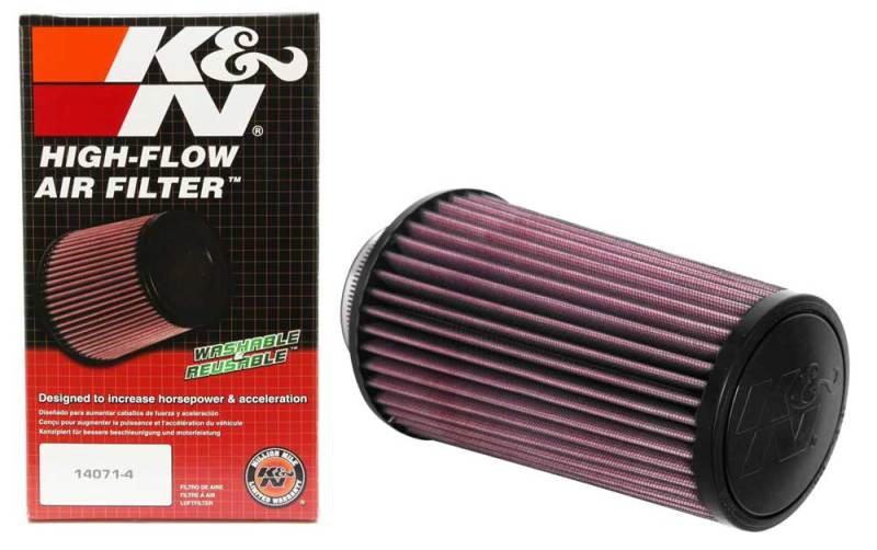 K&N Engineering K&N Universal Round Tapered Filter 3 inch FLG / 5 inch Bottom / 4 inch Top / 7 7/8 inch Height