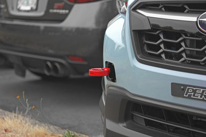 Perrin Performance PERRIN 22-26 Subaru WRX / 18-23 Crosstrek / 20-25 OBXT / 17-23 Impreza Tow Hook Kit (Front) - Red