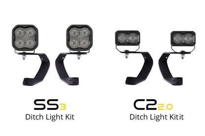 Diode Dynamics 10-21 Toyota 4Runner SS3 LED Ditch Light Kit Sport - White Combo