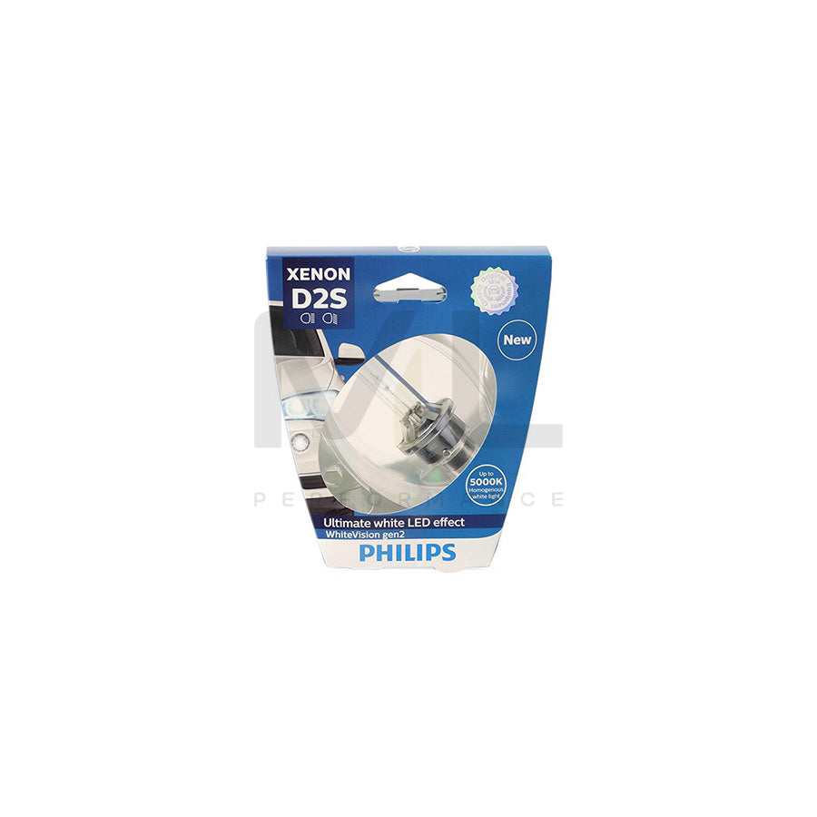 PHILIPS Xenon WhiteVision gen2 85122WHV2S1 Bulb, spotlight D2S (gas discharge tube) 85V 35W P32d-2 5000K Xenon