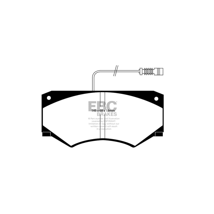 EBC PD40K1226 Mercedes-Benz W463 Ultimax Pad & Plain Disc Kit - ATE Caliper 2 | ML Performance UK Car Parts