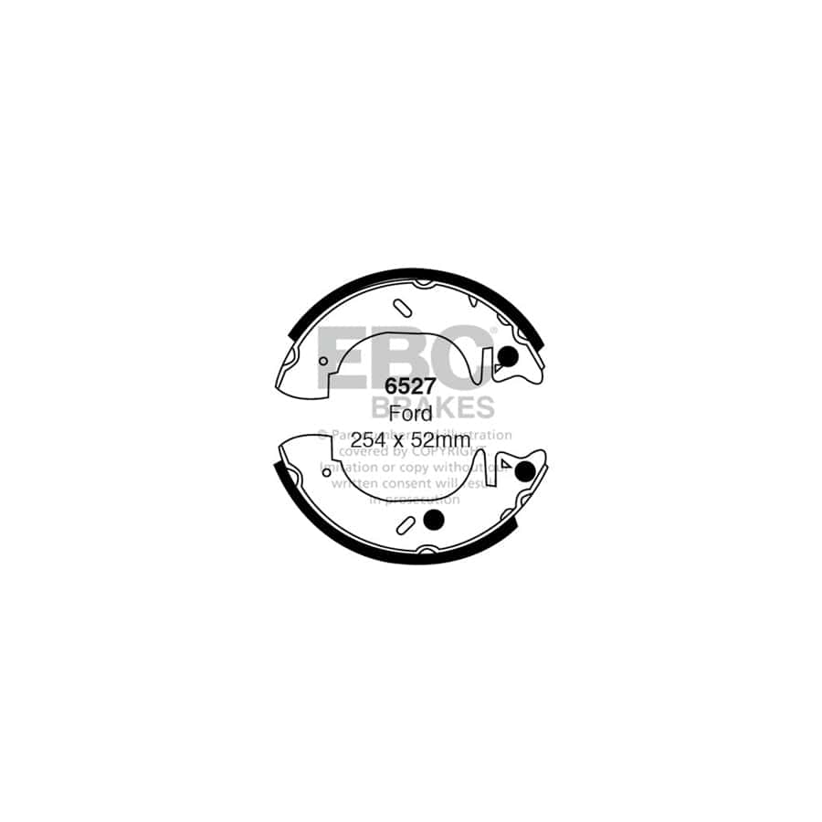 EBC 6527 Ford Transit Rear Brake Shoes 1 | ML Performance UK Car Parts