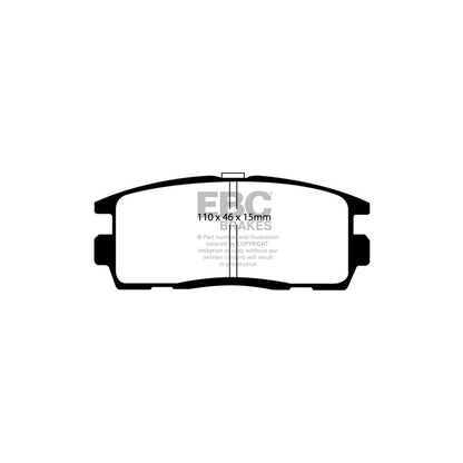 EBC DP61797 Chevrolet Opel Vauxhall Greenstuff Rear Brake Pads (Inc. Captiva & Antara) 2 | ML Performance UK Car Parts