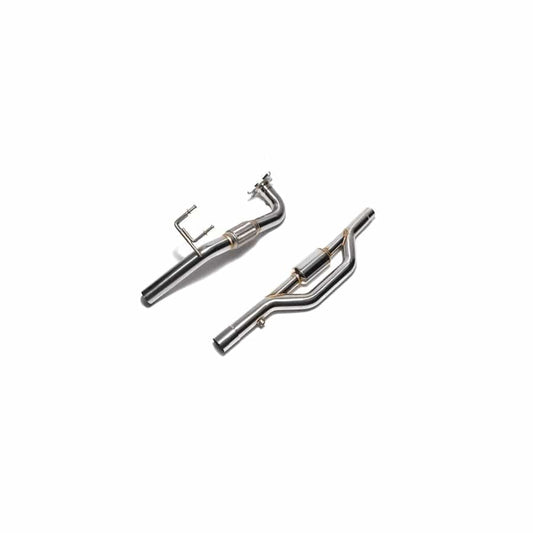 Armytrix AU8JT-DD High-Flow Performance Race Downpipe | Secondary Downpipe Audi TT | TTS MK2 8J 2007-2014 with Optional catalytic converter replacement
