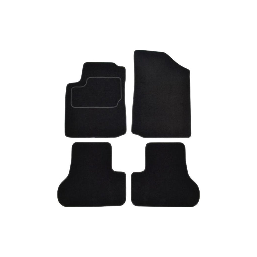 Custo Pol Cit90S Floor Mat Set for Citroen C3 I Hatchback (Fc, Fn)