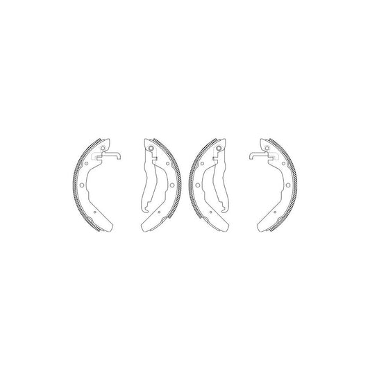 Hella 8DB 355 003-501 Brake Set, Drum Brakes For VW Transporter