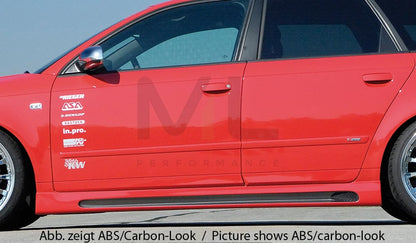 Rieger 00055219 Audi 8E B6/B7 A4 Side Skirt 1 | ML Performance UK Car Parts