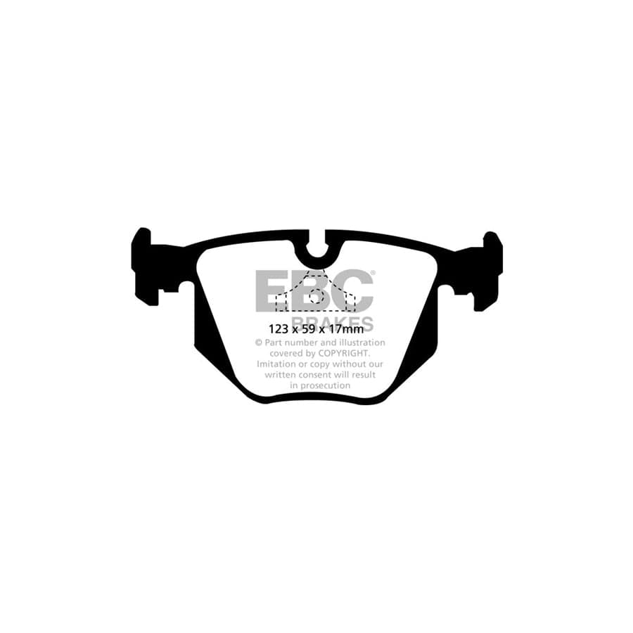 EBC PD07KR061 BMW E31 Redstuff Rear Brake Pad & USR Disc Kit - ATE Caliper 2 | ML Performance UK Car Parts