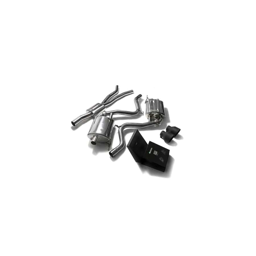 Armytrix FDM62-DS33M Valvetronic Exhaust System Ford Mustang 2.3L EcoBoost 2015-2022 with Dual Matte Black 4.5"