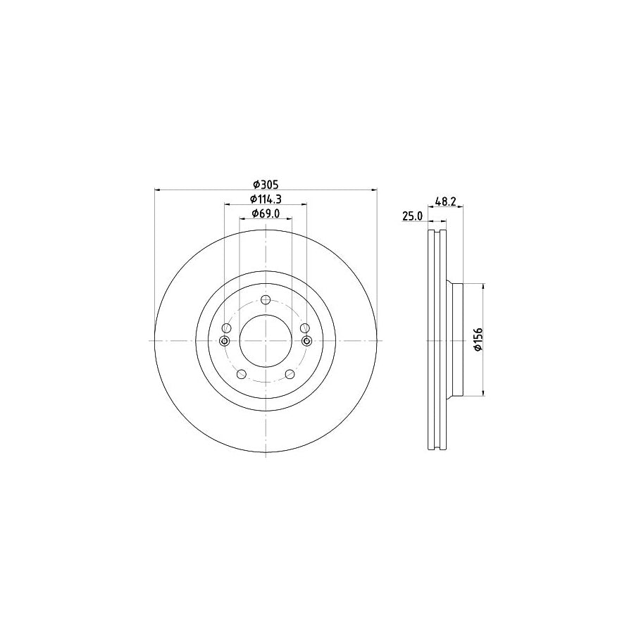 Hella 8MP 376 808-544 Water Pump