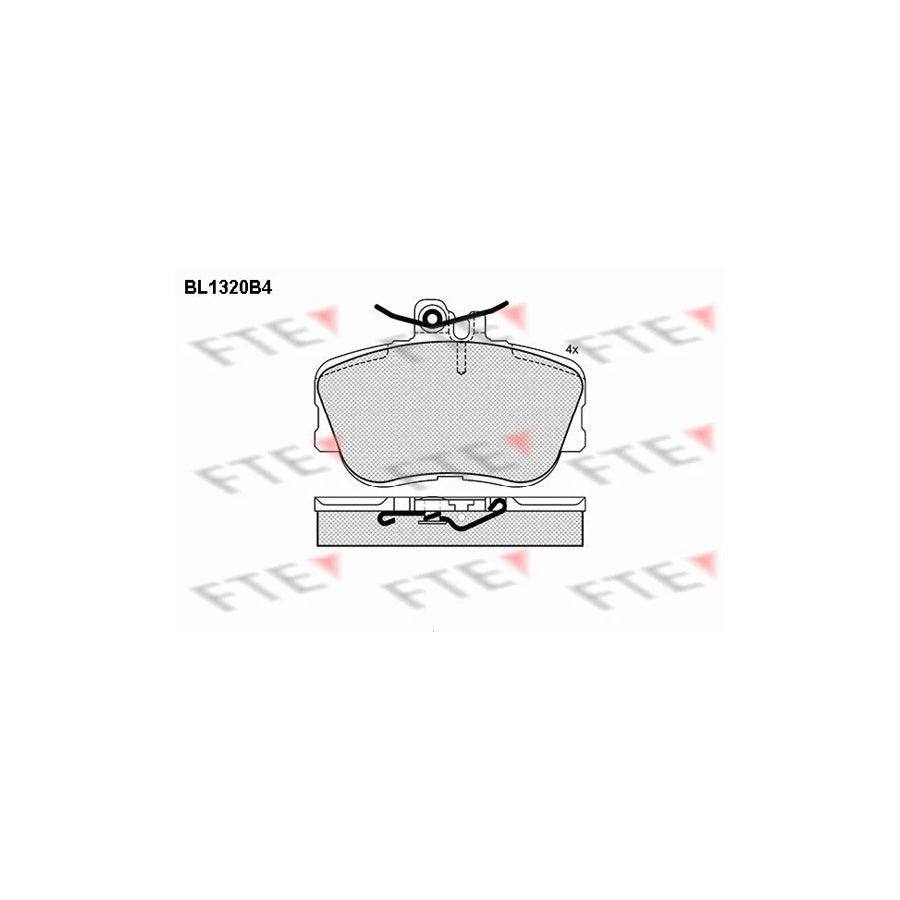 FTE Bl1320B4 Brake Pad Set Suitable for Mercedes-Benz C-Class