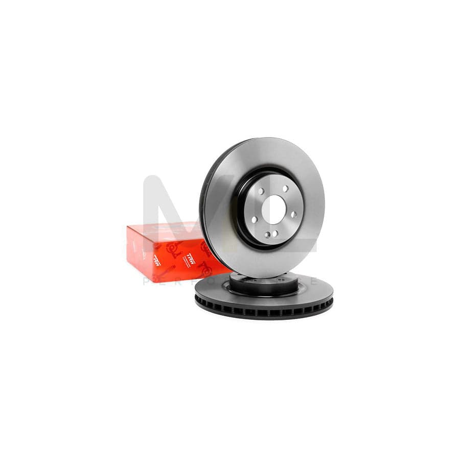 TRW DF6744S Brake Disc Vented, Painted  - 1 piece