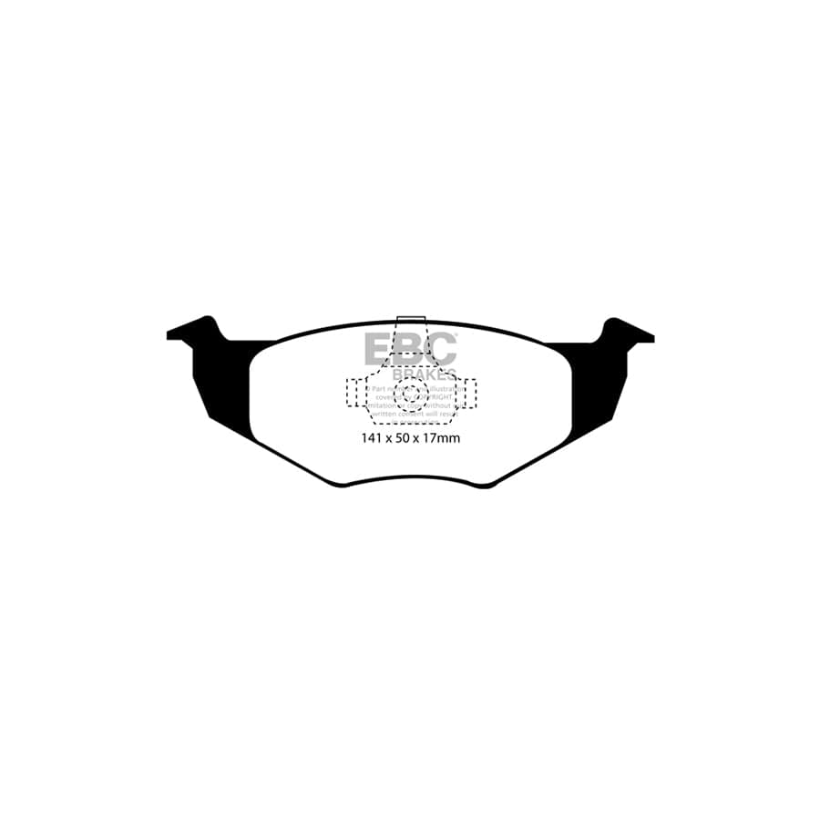 EBC PD06KF607 VW Fox Greenstuff Front Brake Pad & USR Disc Kit 2 | ML Performance UK Car Parts