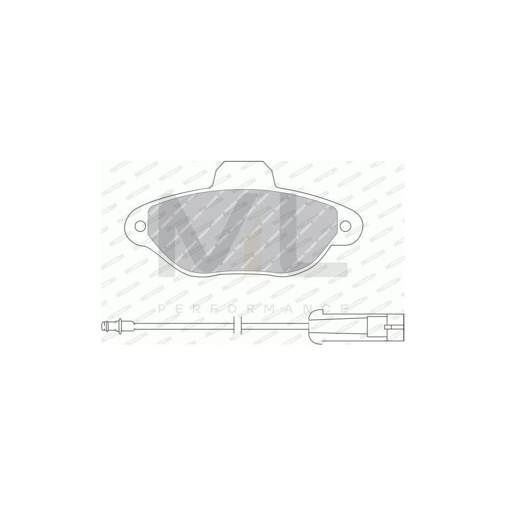 Ferodo Premier FDB925B Brake Pad Set Incl. Wear Warning Contact