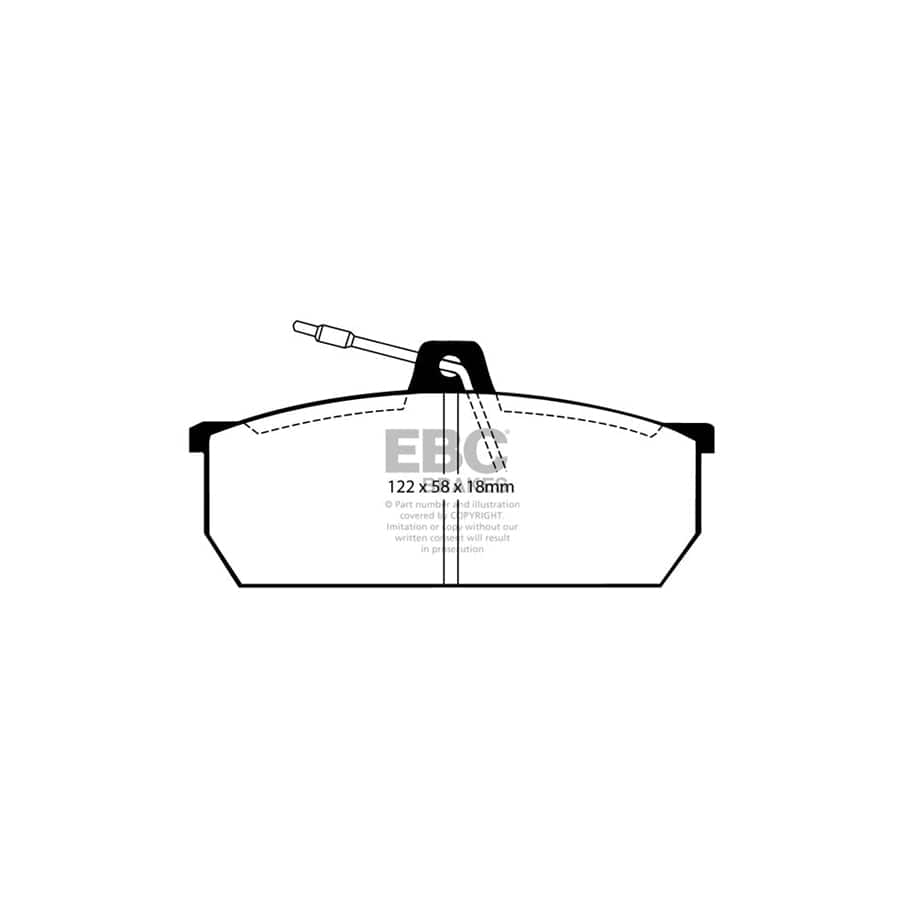 EBC DP297 Lancia Gamma Ultimax Front Brake Pads - Girling/TRW Caliper 2 | ML Performance UK Car Parts