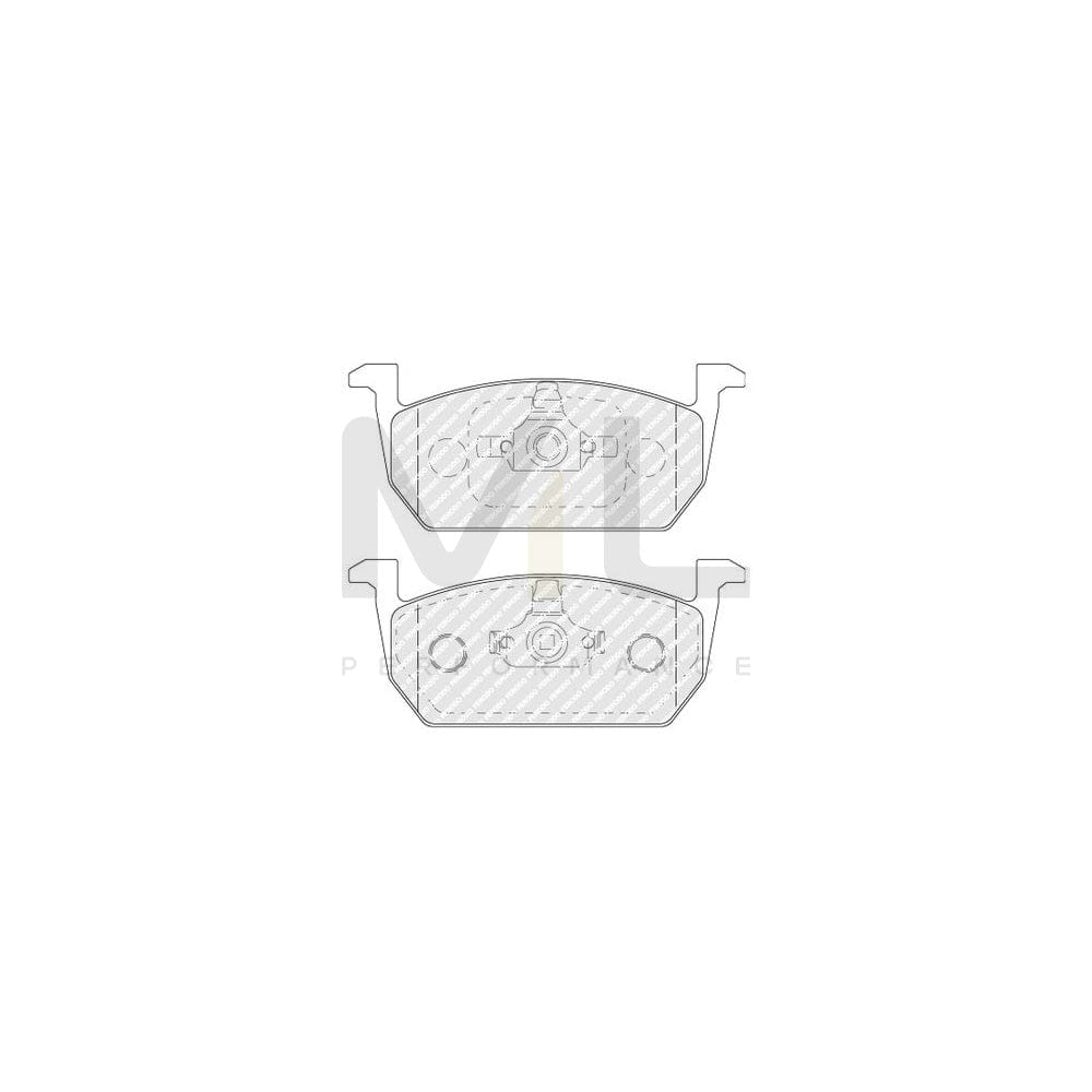 Ferodo FDB5069 Brake Pad Set Not Prepared for Wear Indicator, With Piston Clip, Without Accessories