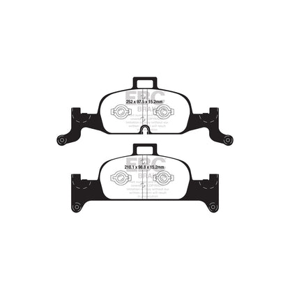 EBC PD12KF371 Audi B9 C8 Redstuff Front Brake Pad & GD Disc Kit - TRW Caliper (Inc. A4, A5, A6, A7) 2 | ML Performance UK Car Parts