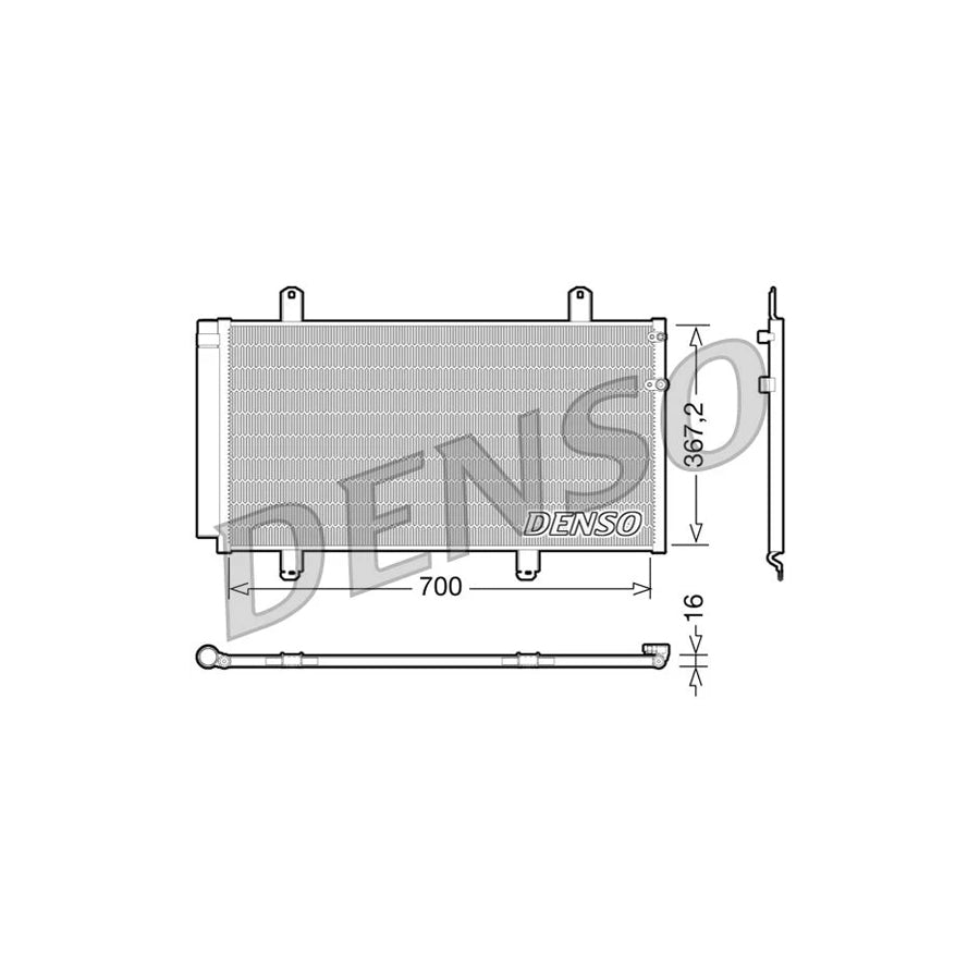 DENSO DCN51004 Air Conditioning Condenser for Toyota Camry VI Saloon (_V4_)