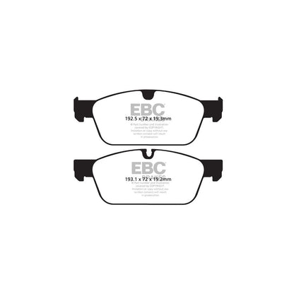 EBC PDKF2336 Mercedes-Benz X/W166 C292 Ultimax Front Brake Pad & Plain Disc Kit - TRW Caliper 2 | ML Performance UK Car Parts