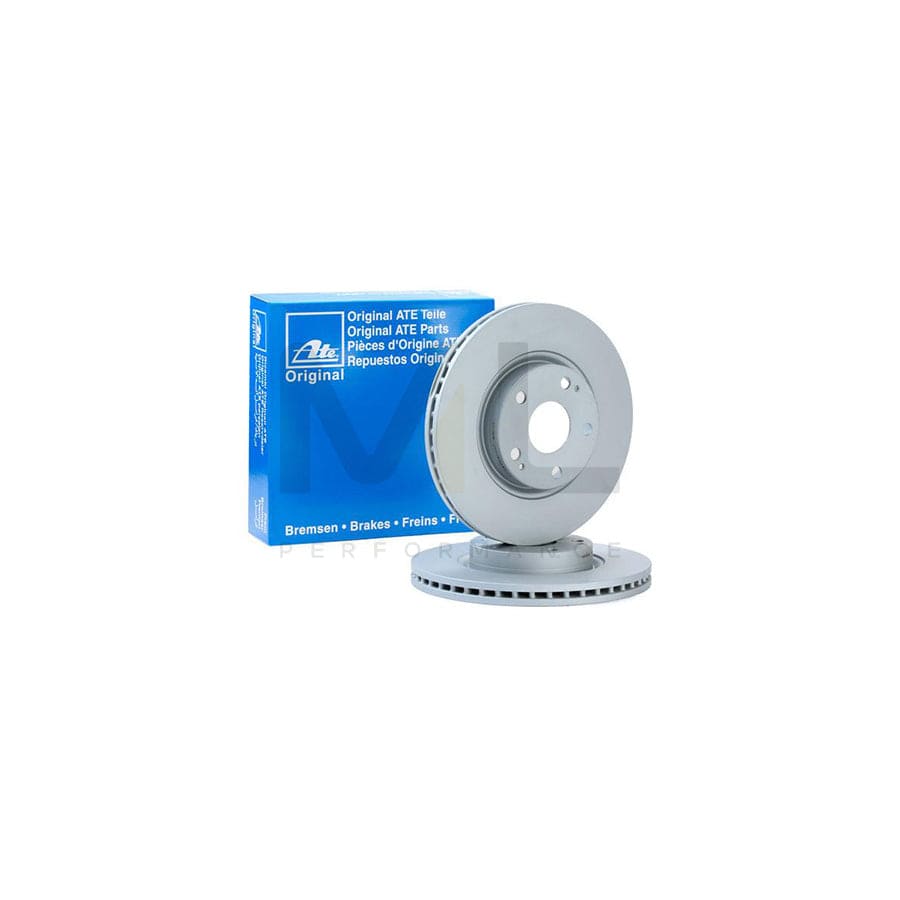 ATE 24.0126-0138.1 Brake Disc Vented, Coated  - 1 piece