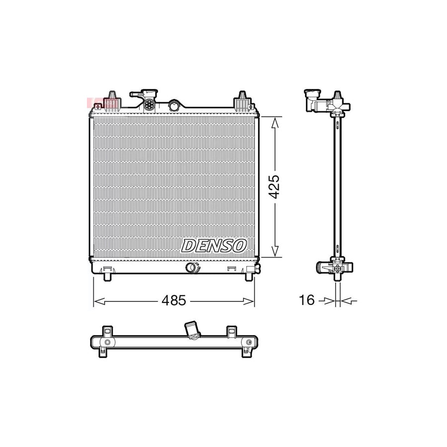 DENSO DRM47042 Engine Radiator for Suzuki Ignis III (Mf)