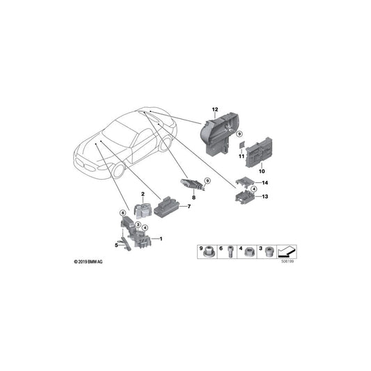 Genuine BMW 61148715717 G29 Power Distribution Box, Rear (Inc. Z4)