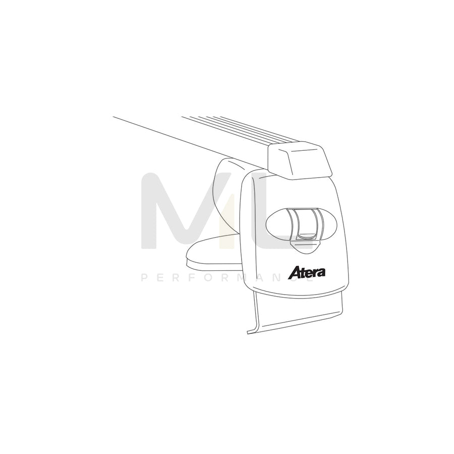 Atera Signo 044201 Roof bars for FORD MONDEO for rain gutters, 122 cm, 100 kg, Steel