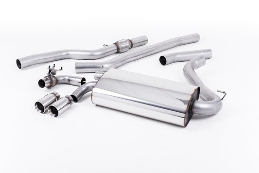 MillTek SSXBM1009 BMW F32 428i Cat-Back Non-Resonated (Louder) with Polished Tips