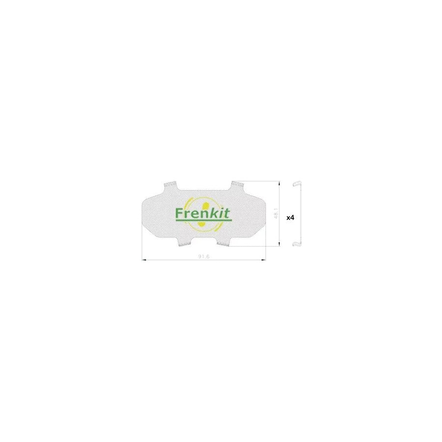 Frenkit 940198 Anti-Squeal Foil, Brake Pad (Back Plate)