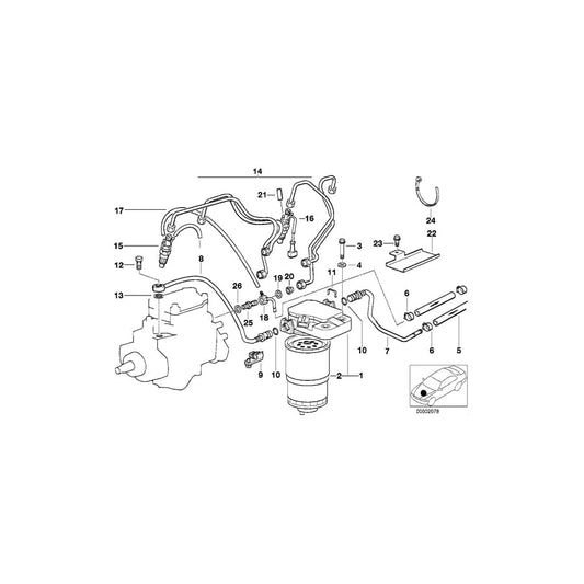 Genuine BMW 13532245811 E39 E36 E38 Injection Nozzle With Transmitter (Inc. 525tds, 318tds & 725tds)